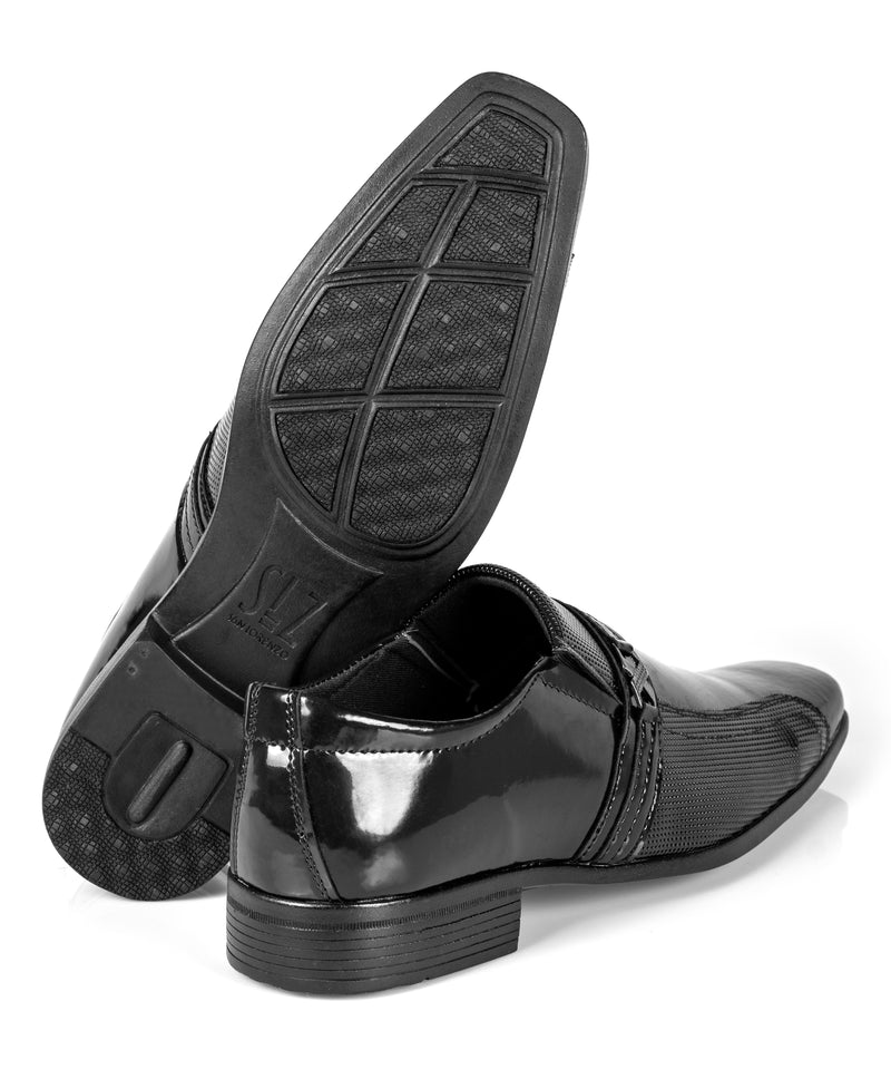 SAPATO SAN LORENZO VERNIZ PRETO - LINHA CLÁSSICA 1041