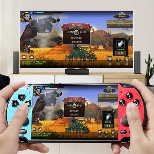 Console De Jogos Portátil X7 + de 1.000 jogos + Fone de ouvi