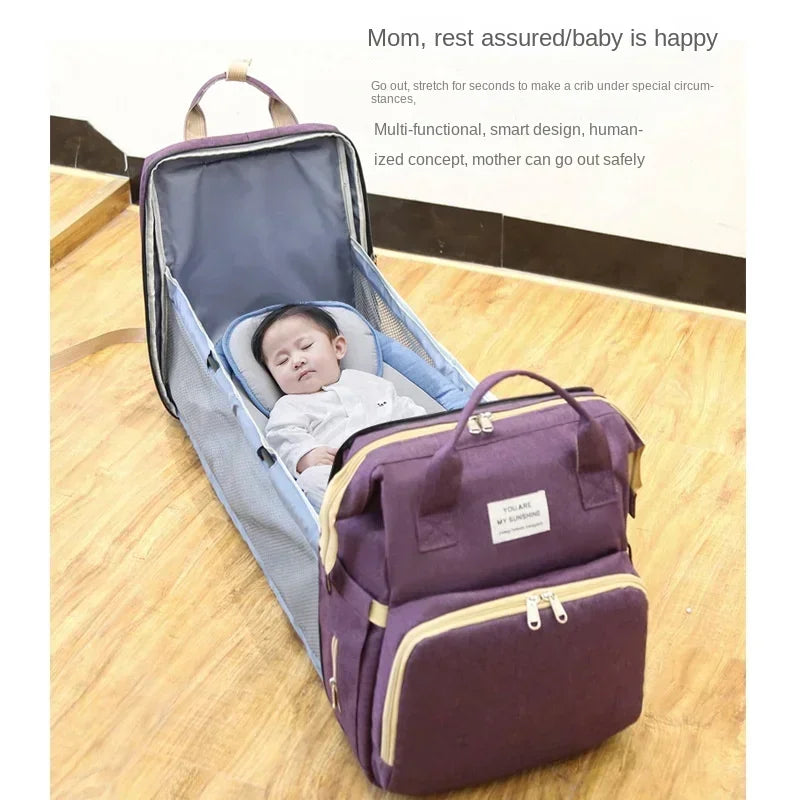 Bolsa Maternidade com Bercinho Acoplado