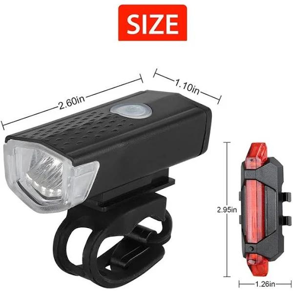 Lanterna E Farol Bicicleta Luz Ultra Led A Prova D'água USB