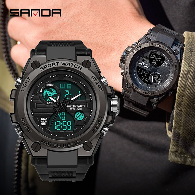 Relógio Sanda Pro Esportivo/Casual + Caixa Personalizada Sanda [Ultimas unidades]