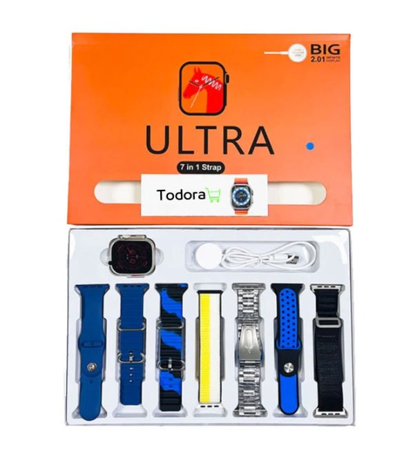 Relógio Serie 9 Ultra SmartWatch - (Kit com 7 pulseiras + case)