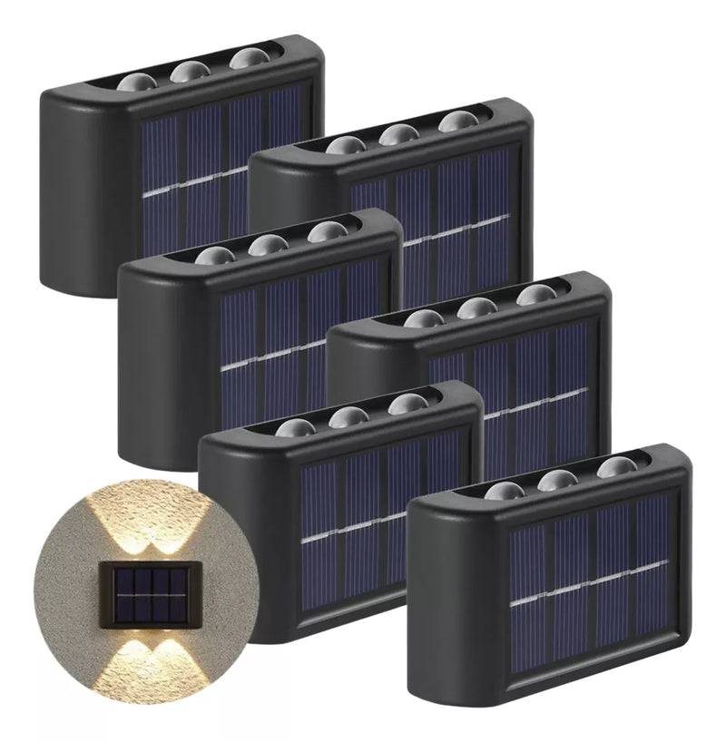 Kit com 4 Arandela solar 6 leds ÚLTIMAS UNIDADES FRETE GRÁTIS